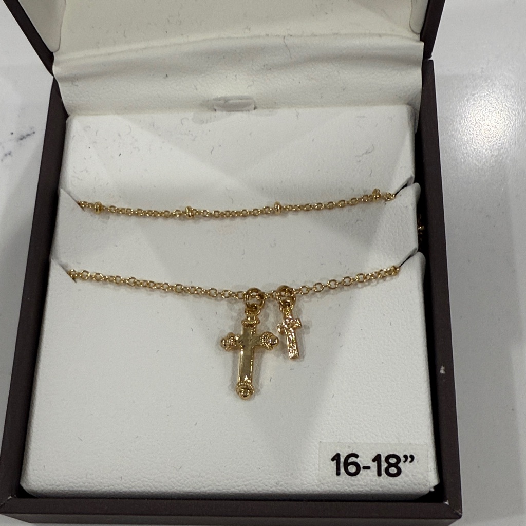 Argento Vivo Nib Double Cross Necklace 35$